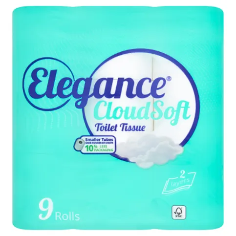 Elegance Cloud Soft Toilet Tissue 9 Rolls