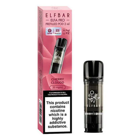 ELFBAR ELFA PRO 2ml Prefilled Pod?2 2% Nic Cherry Cloudd