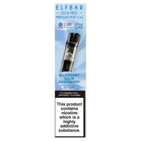 Elfbar 2 Elfa Pro Prefilled Pod Blueberry Sour Raspberry 2ml
