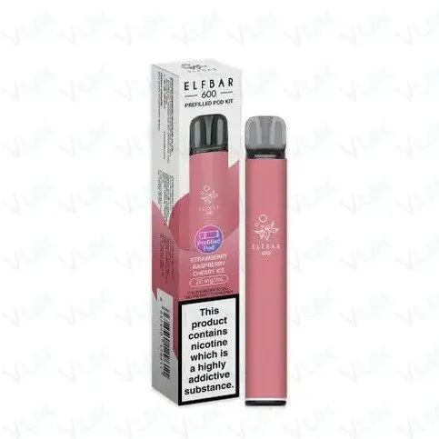 ElfBar Strawberry Raspberry Cherry Ice 600 puffs [ VAPE ]