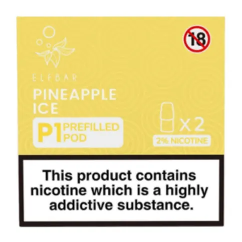 Elf Bar P1 Pods Pineapple Ice Pods 2 Pack