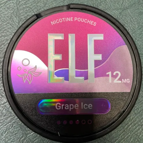 ELF NICOTINE POUCHES 12MG GRAPE ICE