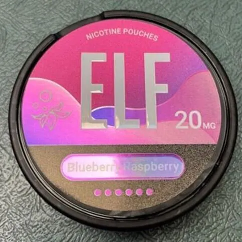 ELF NICOTINE POUCHES 20MG BLUEBERRY RASPBERRY