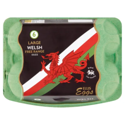 Ellis Eggs 6 Large Welsh Free Range Eggs