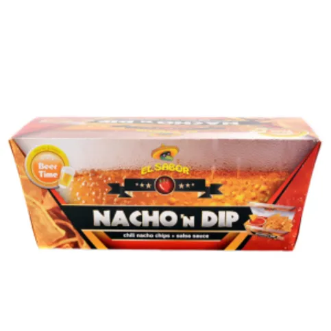 El Sabor Nacho N Dip Chilli Nacho Chips & Salsa Sauce 175g