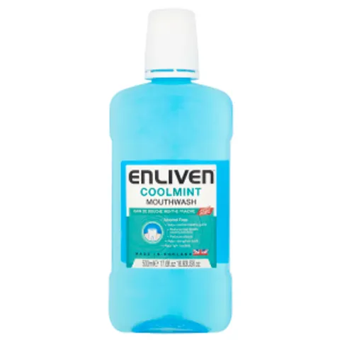 Enliven Coolmint Mouthwash Alcohol Free 500ml - Dental Products