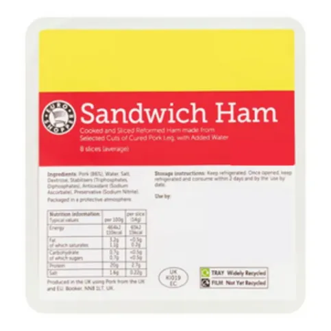 Euro Shopper Sandwich Ham 112g
