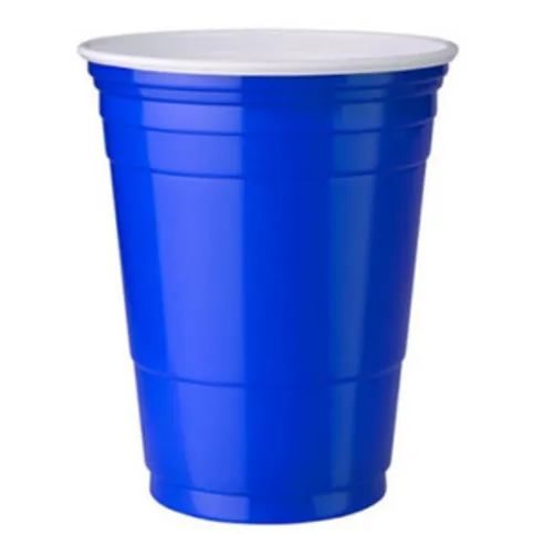 Essential Blue Plastic Party Cups 6 Pack