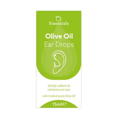 ESSENTIALS OLIVE OIL EAR DROPS 15ML
