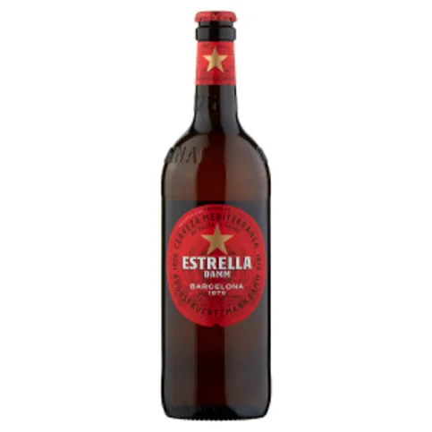 Estrella Damm Premium Lager Beer 660ml Bottle