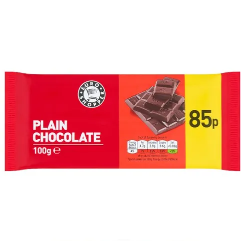Euro Shopper Plain Chocolate 100g