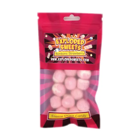Exploded Sweets Freeze Dried Bonbon Bonanza Strawberry 50g