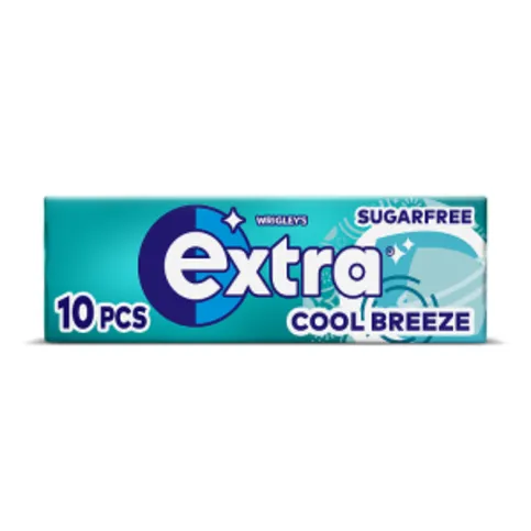 Extra Cool Breeze Chewing Gum Sugar Free 10 pieces
