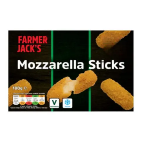 Farmer Jack's Mozzarella Sticks 180g (10 Pack)