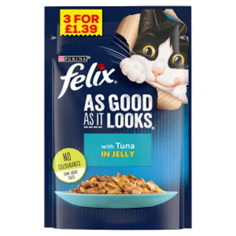feliAs Good As It Looks with Tuna in Jelly 3x85g