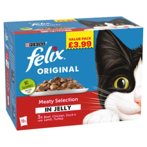 felix Original Meaty Selection in Jelly 12 x 100g (1.2kg)