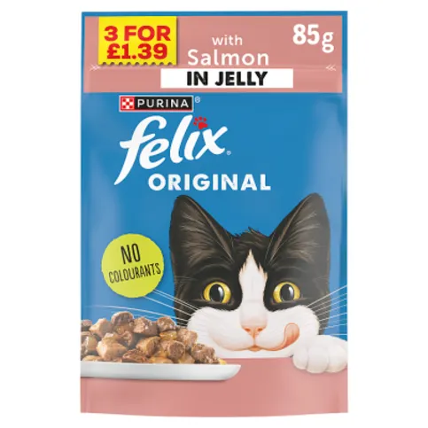 Felix Original with Salmon in Jelly 85g