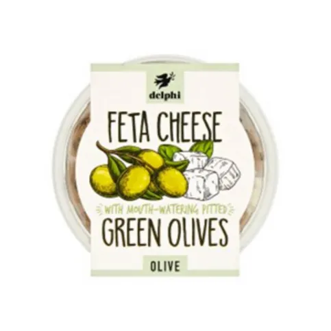 Feta Cheese Green Olives 160g