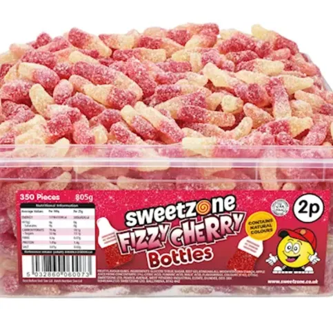 sweet zone fizzy cherry bottles