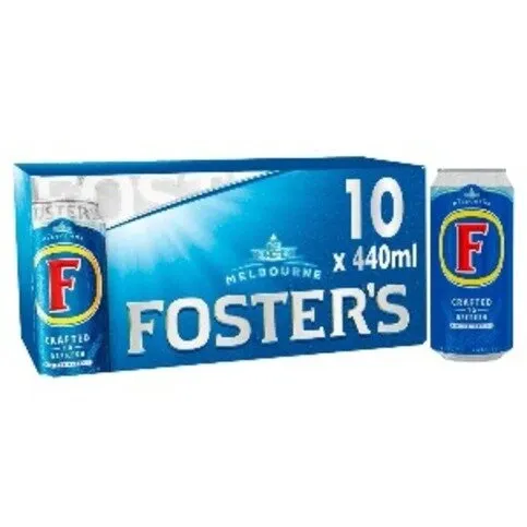 Foster's Lager, case of 10 x 440ml cans