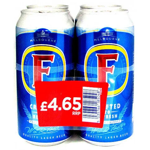 Foster's Lager Beer 4 x 440ml Cans