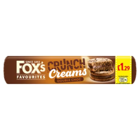 Fox's Favourites Crunch Creams Double Choc 200g