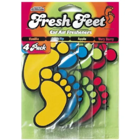 Fresh Feet Car Air Freshener 4 Pack