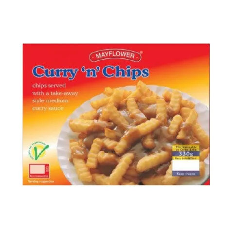 FROZEN: MAYFLOWER CURRY & CHIPS 330G