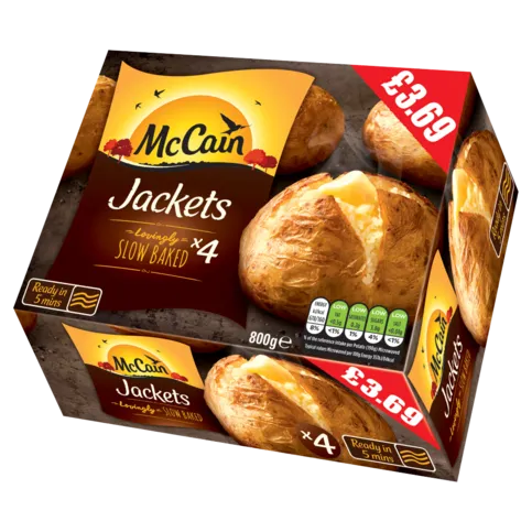 FROZEN: MCCAIN JACKETS PM£3.69 800G