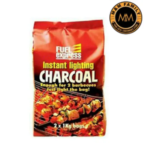 Fuel Express Instant Light BBQ Coal 2x1Kg