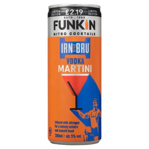 Funkin Nitro Cocktails Irn-Bru Limited Edition Vodka Martini 200ml