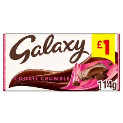 Galaxy Cookie Crumble Chocolate Bar 114g