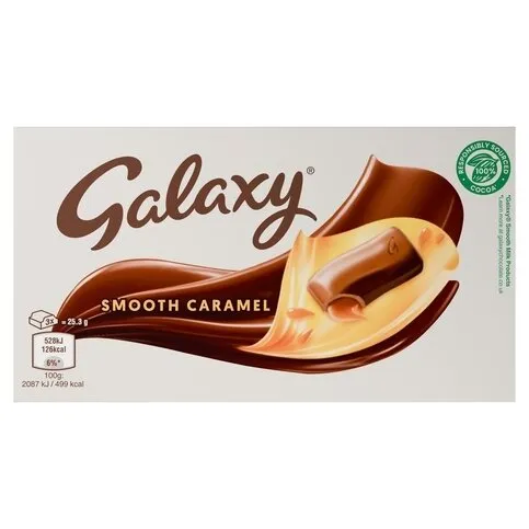 Galaxy - Smooth CARAMEL in Milk Chocolate, 135g bar