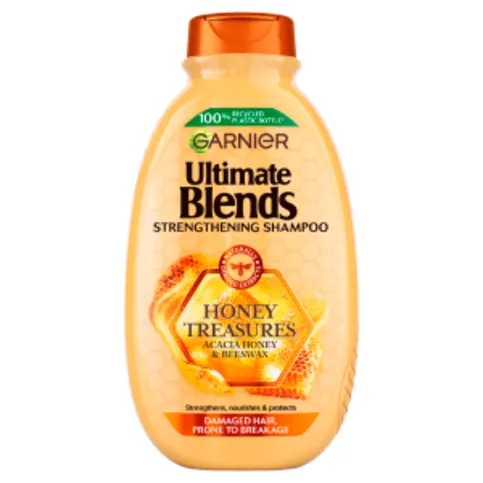 Garnier Ultimate Blends Honey Treasures Strengthening Vegan Shampoo for Damaged Hair 400ml