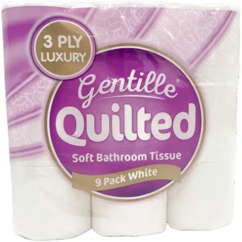 Gentle Quilted Toilet Roll 9 Pk