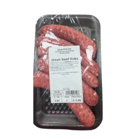 George Kirk & Sons Steak Beef Links 4 Pack