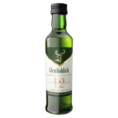 Glenfiddich 12 Year Old Single Malt Scotch Whisky 5cl