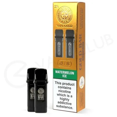 Gold Bar Pod System 1200 Puffs Water Ice