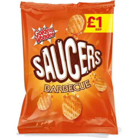Golden Wonder Barbecue Saucers 65g