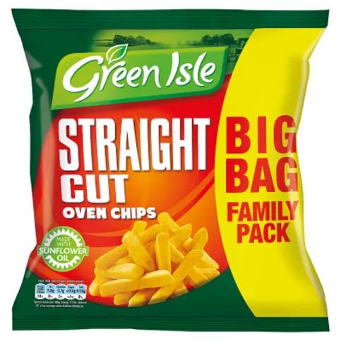 Green Isle Straight Cut Oven Chips 1.3kg