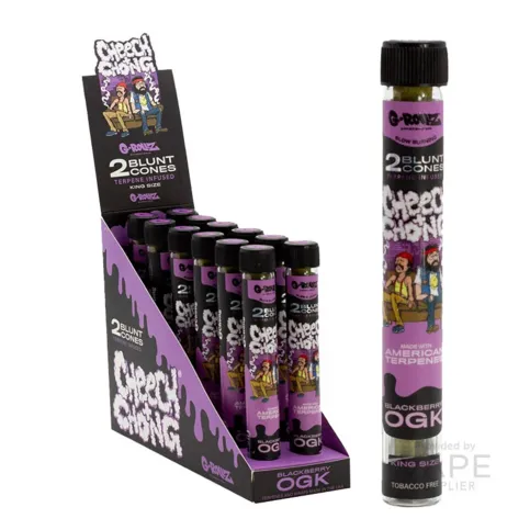 G-ROLLZ CHEECH & CHONG TERPENE BLUNT CONES BLACKBERRY OGK 2PK