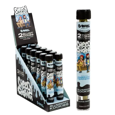 G-ROLLZ CHEECH & CHONG TERPENE BLUNT CONES BLUEBERRY KOOKIES 2PK