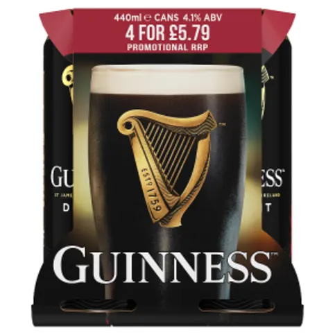 Guinness Draught in Can 4 x 440ml