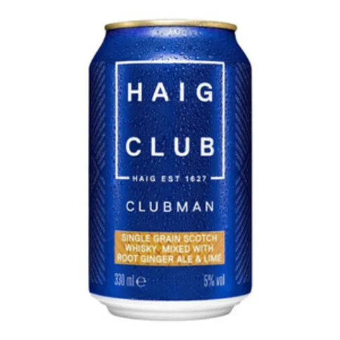 Haig Club Clubman Ginger Ale & Lime Ready to Drink 330ml