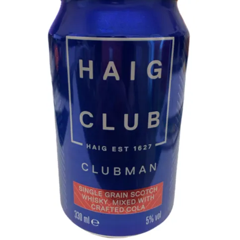 Haig Club Single Grain Scotch Whisky Mixed with Crafted Cola Ready to Drink 330ml