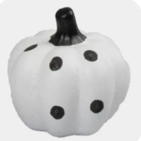HALLOWEEN PAINTED PUMPKIN ORNAMENT EACH
