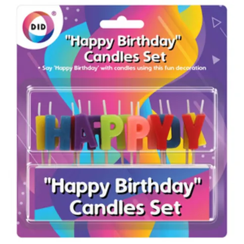 Happy Birthday Candles Set