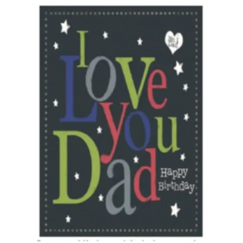 Happy Birthday I Love You Dad Birthday Card