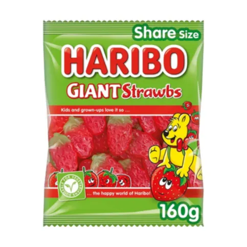Haribo Giant Strawberries 160g
