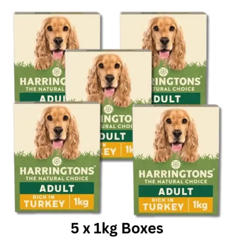 Harringtons TURKEY & VEG  5x1kg Boxes (5kg Total) 